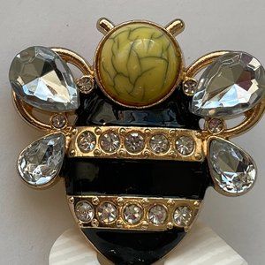 Modern Expressions Bumble Bee Rhinestones Bling Wine Stopper